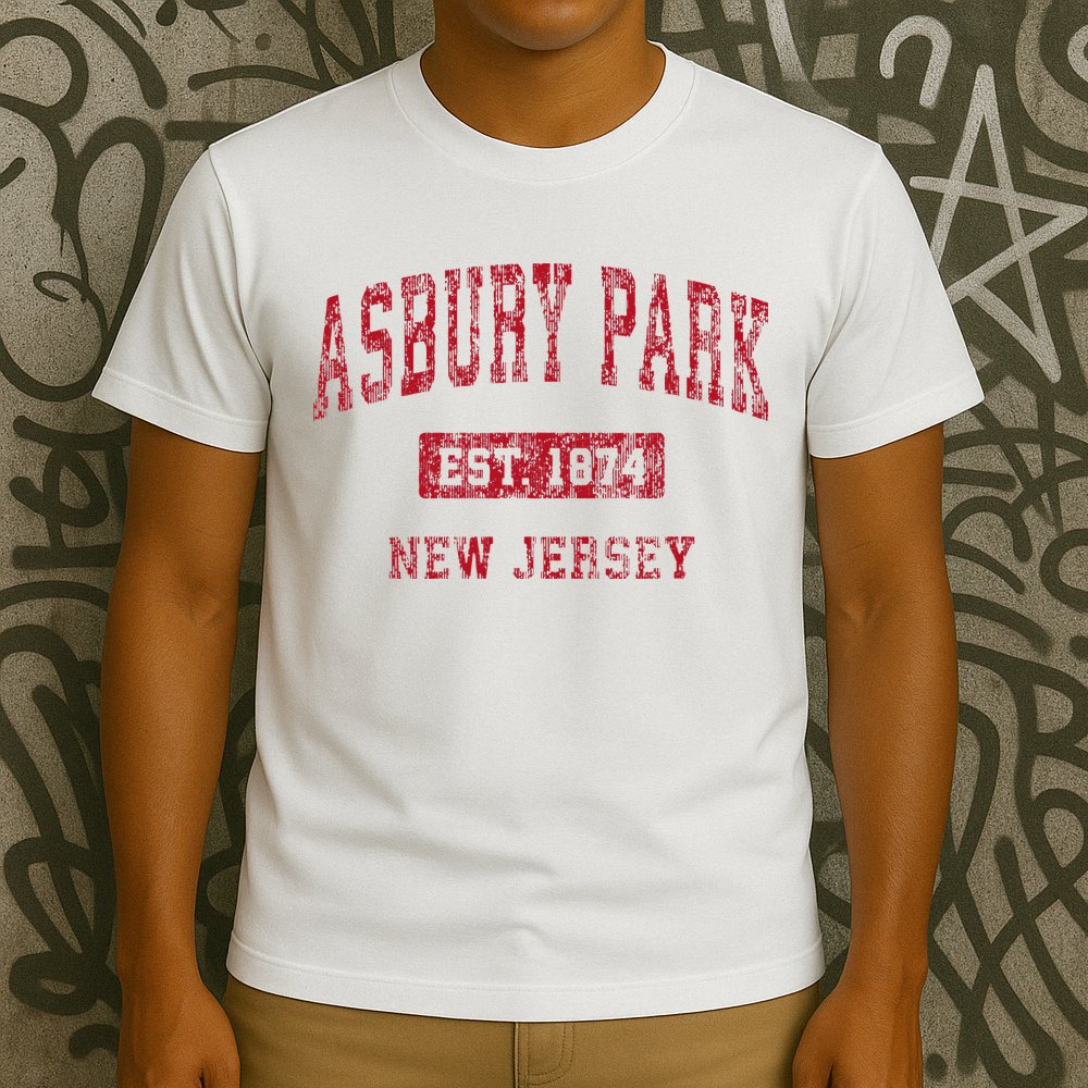 Asbury Park New Jersey Nj Vintage Sports T-Shirt