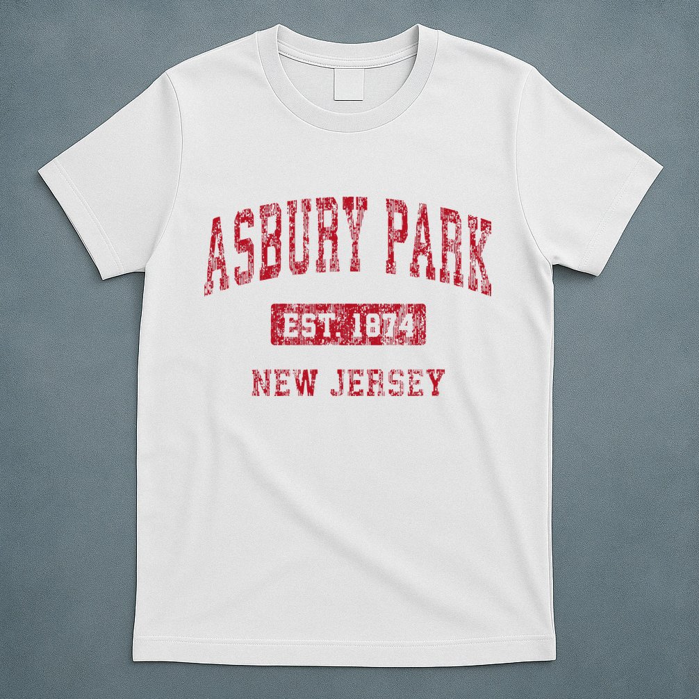 Asbury Park New Jersey Nj Vintage Sports T-Shirt