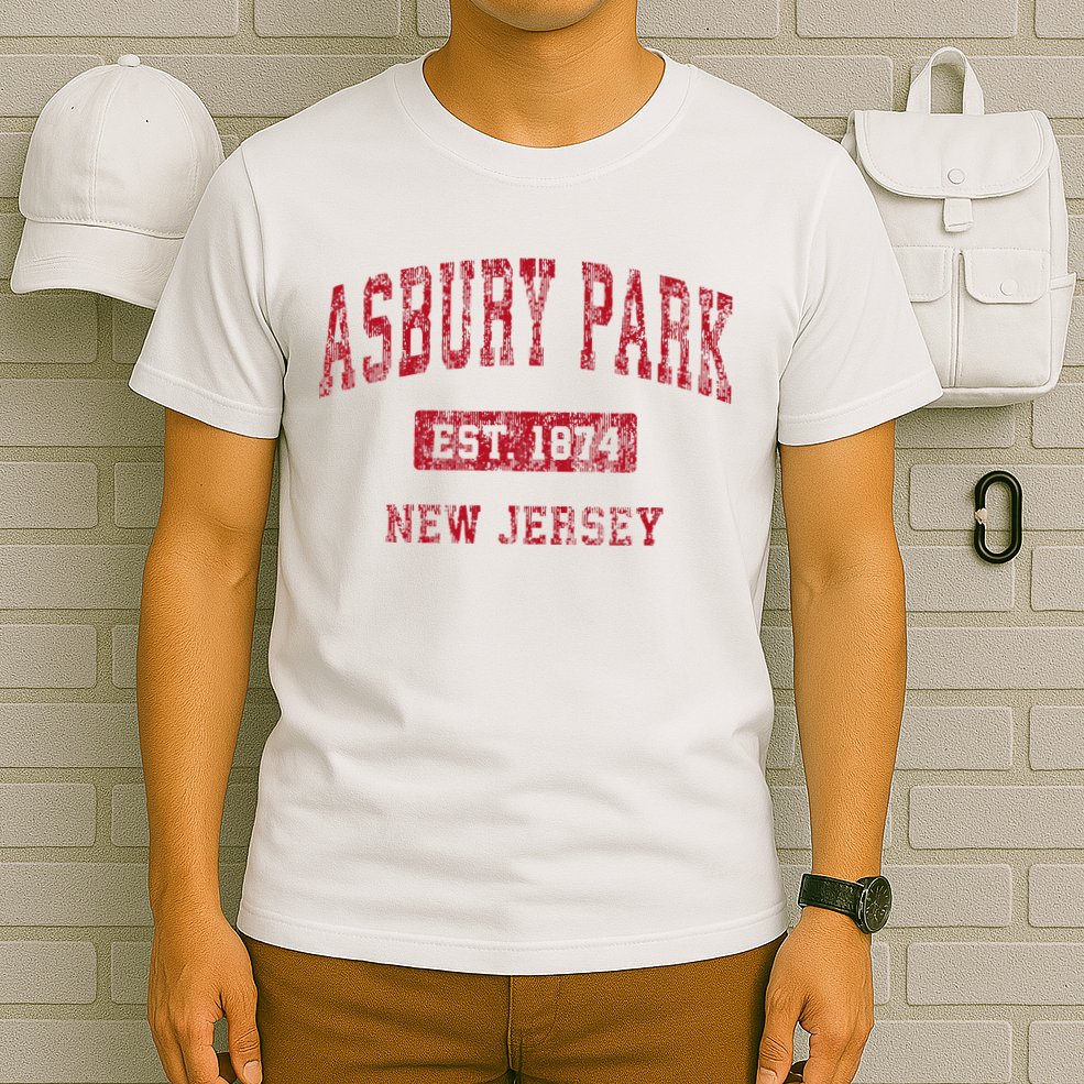 Asbury Park New Jersey Nj Vintage Sports T-Shirt