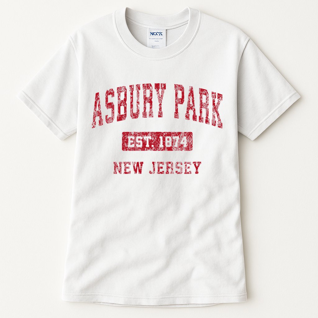 Asbury Park New Jersey Nj Vintage Sports Tall T-Shirt