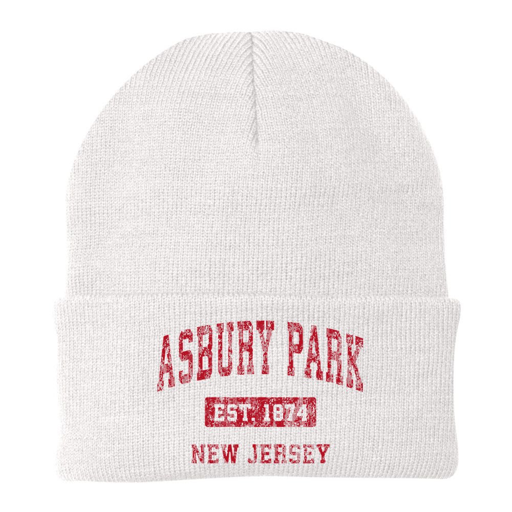 Asbury Park New Jersey Nj Vintage Sports Beanie