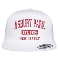 Asbury Park New Jersey Nj Vintage Sports Flat Bill Trucker Hat