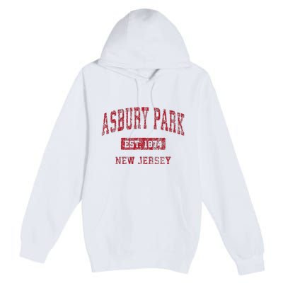 Asbury Park New Jersey Nj Vintage Sports Premium Pullover Hoodie