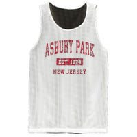 Asbury Park New Jersey Nj Vintage Sports Mesh Reversible Basketball Jersey Tank