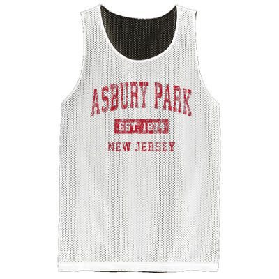 Asbury Park New Jersey Nj Vintage Sports Mesh Reversible Basketball Jersey Tank