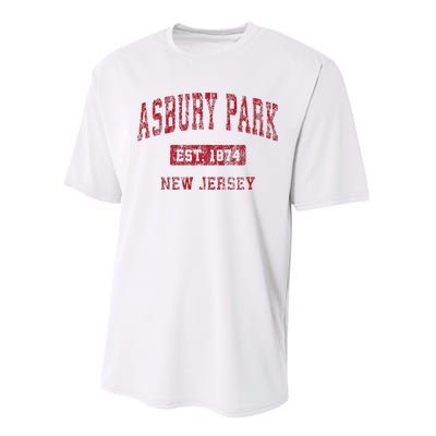 Asbury Park New Jersey Nj Vintage Sports Performance Sprint T-Shirt