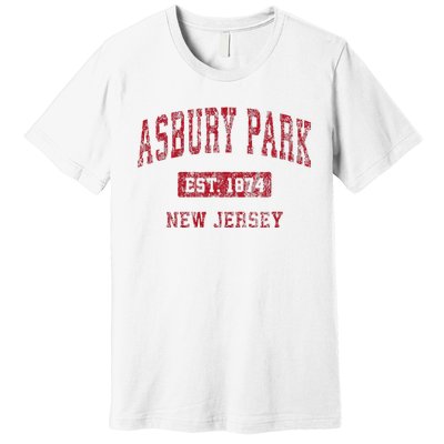 Asbury Park New Jersey Nj Vintage Sports Premium T-Shirt