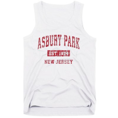 Asbury Park New Jersey Nj Vintage Sports Tank Top