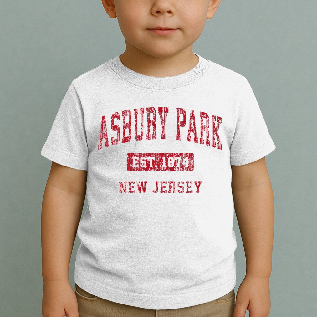Asbury Park New Jersey Nj Vintage Sports Toddler T-Shirt