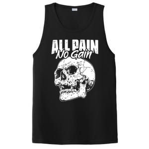 All Pain No Gains Skull Fitness Gym Slogans For Bodybuilders Great Gift PosiCharge Competitor Tank