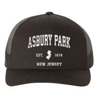 Asbury Park New Jersey Nj Vintage Sports Yupoong Adult 5-Panel Trucker Hat