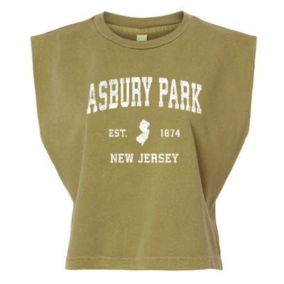 Asbury Park New Jersey Nj Vintage Sports Garment-Dyed Women's Muscle Tee