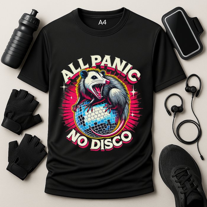 All Panic No Disco Opossum Funny Screaming Possum Performance Shirt
