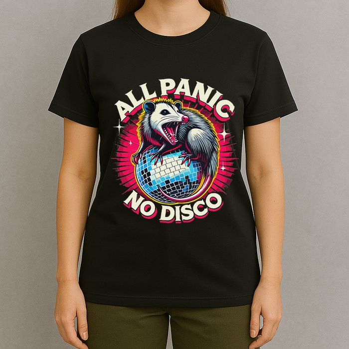 All Panic No Disco Opossum Funny Screaming Possum T-Shirt