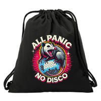 All Panic No Disco Opossum Funny Screaming Possum Drawstring Bag