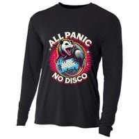 All Panic No Disco Opossum Funny Screaming Possum Cooling Performance Long Sleeve Crew