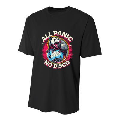All Panic No Disco Opossum Funny Screaming Possum Youth Performance Sprint T-Shirt