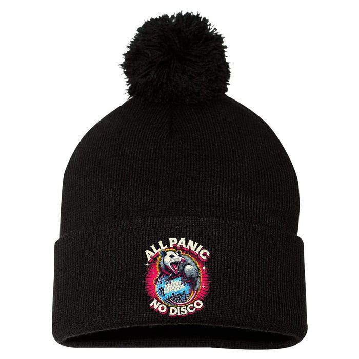 All Panic No Disco Opossum Funny Screaming Possum Pom Pom 12in Knit Beanie