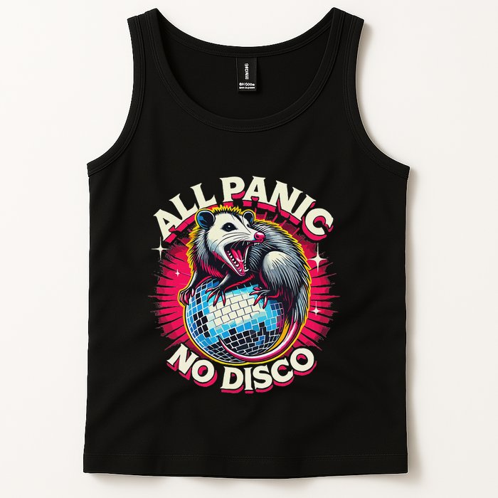 All Panic No Disco Opossum Funny Screaming Possum Tank Top