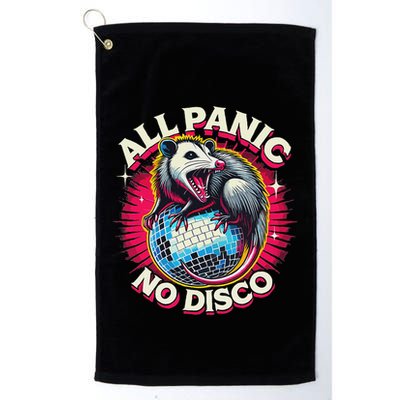 All Panic No Disco Opossum Funny Screaming Possum Golf Towel