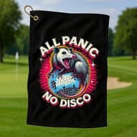 All Panic No Disco Opossum Funny Screaming Possum Golf Towel