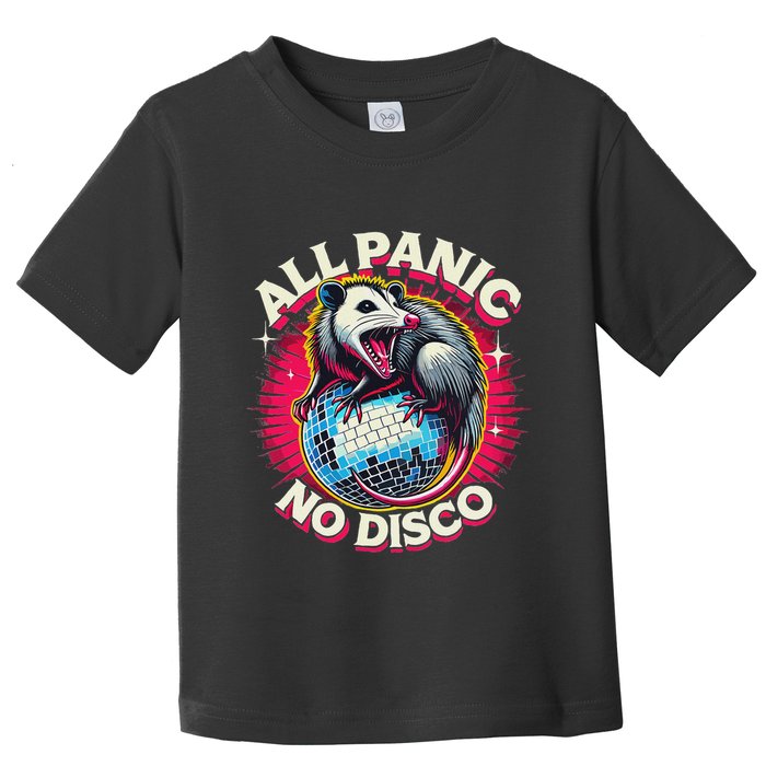 All Panic No Disco Opossum Funny Screaming Possum Toddler T-Shirt
