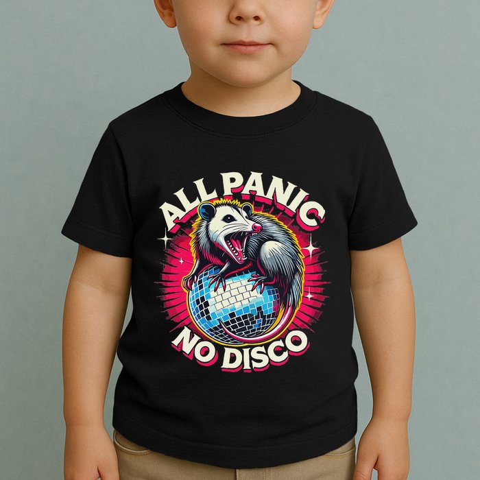 All Panic No Disco Opossum Funny Screaming Possum Toddler T-Shirt