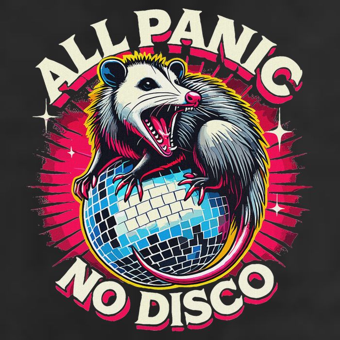 All Panic No Disco Opossum Funny Screaming Possum Microfiber Hand Towel