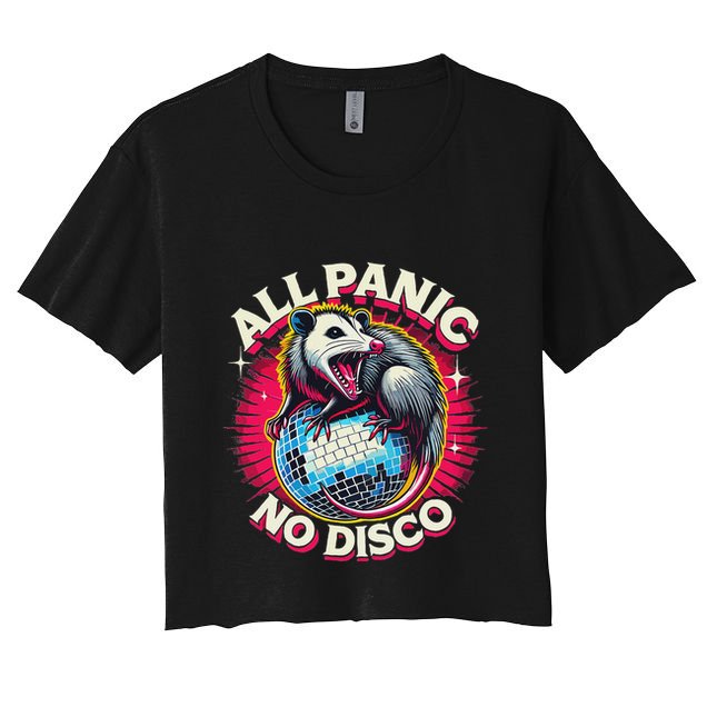 All Panic No Disco Opossum Funny Screaming Possum Crop Top