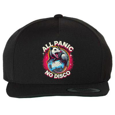 All Panic No Disco Opossum Funny Screaming Possum Wool Snapback Cap
