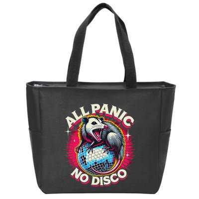 All Panic No Disco Opossum Funny Screaming Possum Zip Tote Bag