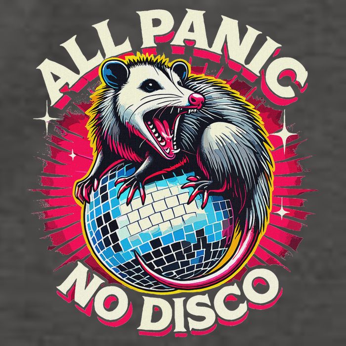 All Panic No Disco Opossum Funny Screaming Possum Vector Backpack