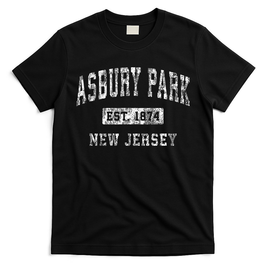 Asbury Park New Jersey NJ Vintage Established Sports Design T-Shirt