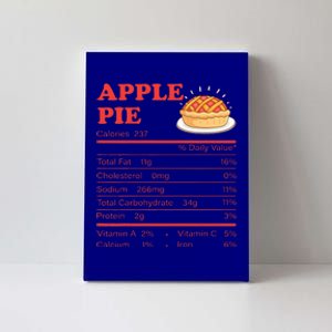 Apple Pie Nutrition Facts Thanksgiving Familly Canvas