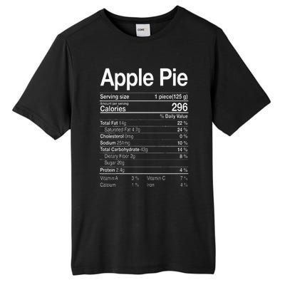 Apple Pie Nutrition Facts Label Costume Thanksgiving Gifts Tall Fusion ChromaSoft Performance T-Shirt