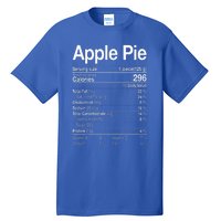 Apple Pie Nutrition Facts Label Costume Thanksgiving Gifts Tall T-Shirt