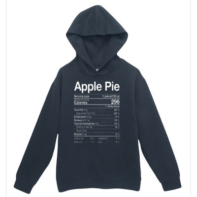 Apple Pie Nutrition Facts Label Costume Thanksgiving Gifts Urban Pullover Hoodie