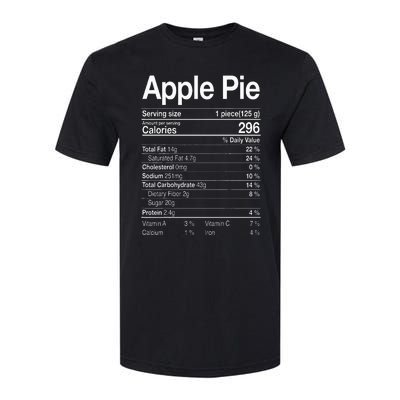 Apple Pie Nutrition Facts Label Costume Thanksgiving Gifts Softstyle CVC T-Shirt