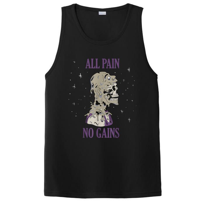 All Pain No Gains Weightlifting Gym Training Powerlifting PosiCharge Competitor Tank