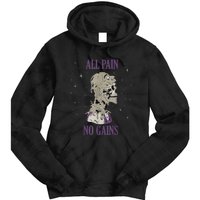 All Pain No Gains Weightlifting Gym Training Powerlifting Tie Dye Hoodie