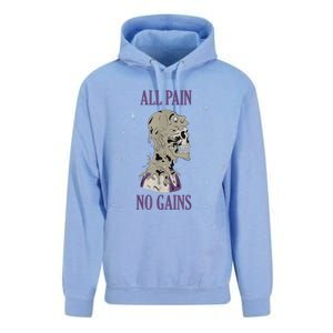 All Pain No Gains Weightlifting Gym Training Powerlifting Unisex Surf Hoodie