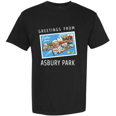 Asbury Park New Jersey Nj Travel Souvenir Gift Postcard Garment-Dyed Heavyweight T-Shirt