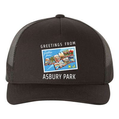 Asbury Park New Jersey Nj Travel Souvenir Gift Postcard Yupoong Adult 5-Panel Trucker Hat