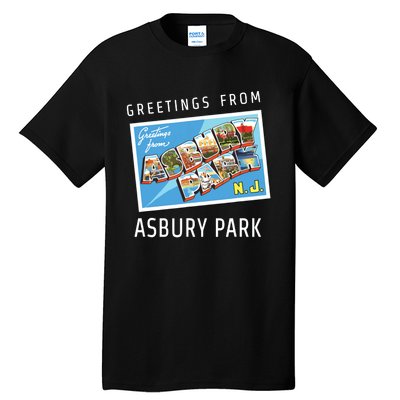 Asbury Park New Jersey Nj Travel Souvenir Gift Postcard Tall T-Shirt