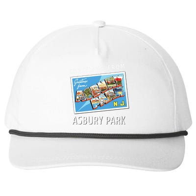 Asbury Park New Jersey Nj Travel Souvenir Gift Postcard Snapback Five-Panel Rope Hat