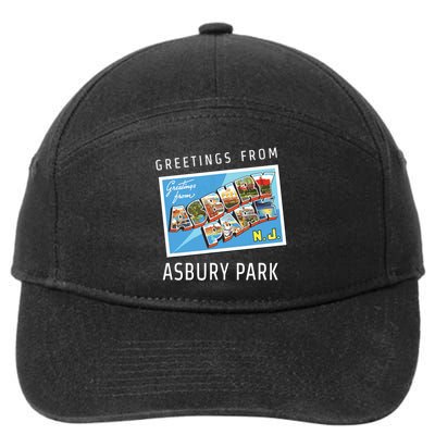 Asbury Park New Jersey Nj Travel Souvenir Gift Postcard 7-Panel Snapback Hat