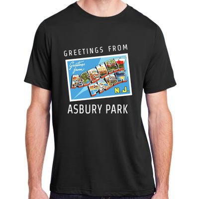 Asbury Park New Jersey Nj Travel Souvenir Gift Postcard Adult ChromaSoft Performance T-Shirt