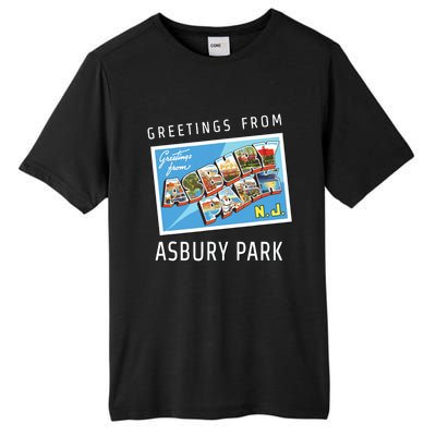 Asbury Park New Jersey Nj Travel Souvenir Gift Postcard Tall Fusion ChromaSoft Performance T-Shirt