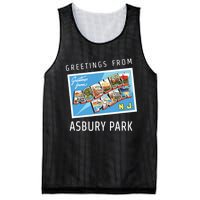 Asbury Park New Jersey Nj Travel Souvenir Gift Postcard Mesh Reversible Basketball Jersey Tank