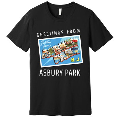 Asbury Park New Jersey Nj Travel Souvenir Gift Postcard Premium T-Shirt